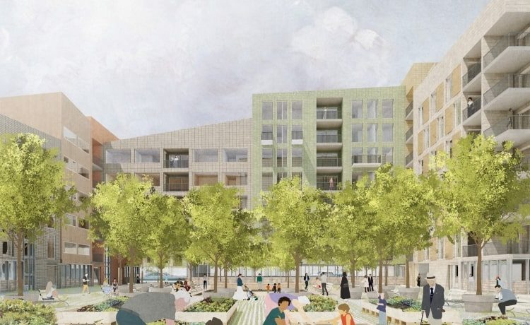 Генеральный план для прибрежного города Берген