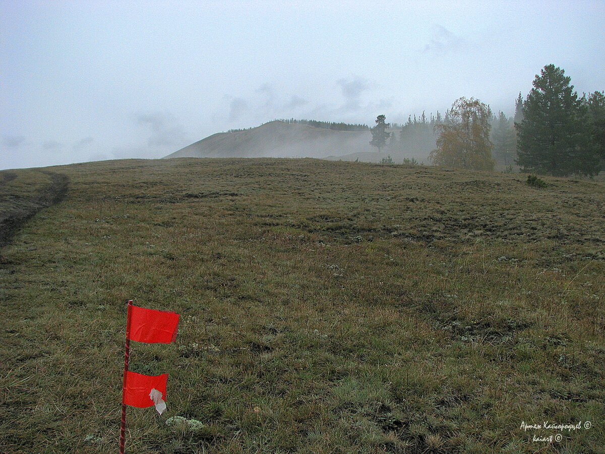 Начало подъема на хребет Крака у села Шигаево