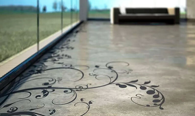 Полимерные полы с рисунком