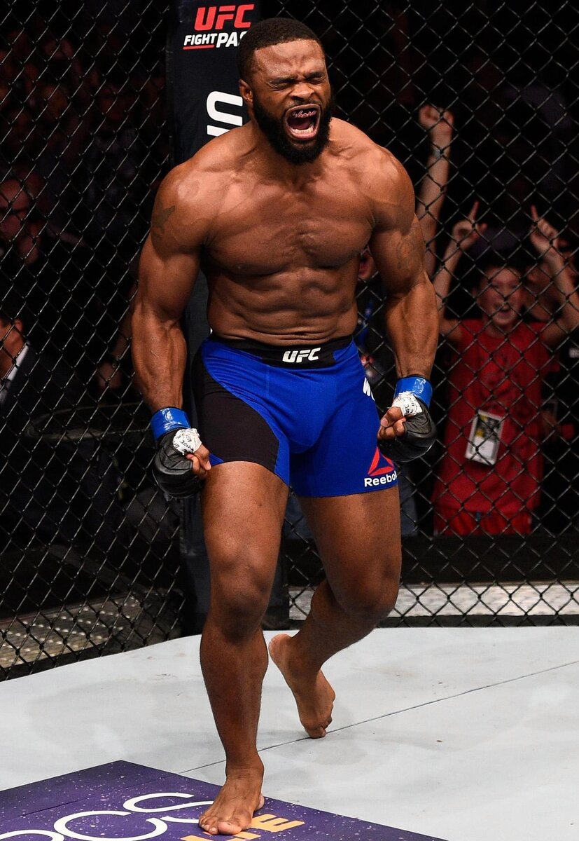 Тайрон Вудли после завоевания пояса UFC