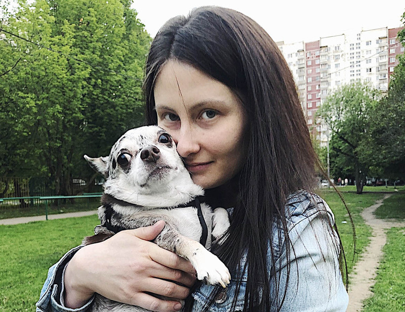 Догситтер Юлия со своим гостем