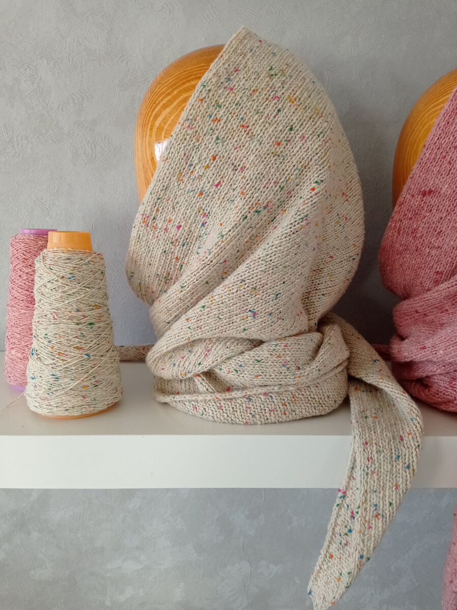 Платок из твида Bott (Италия, FIL-3) 80% меринос, 20% полиамид