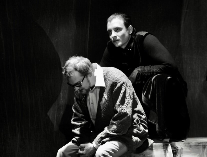 Я с Яном Ильвесом в спектакле «Тень»