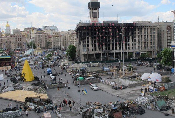    Площадь Независимости в Киеве, 2014 год