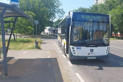    Автобус «Мострансавто» в Люберцах ©Пресс-служба министерства транспорта и дорожной инфраструктуры Московской области