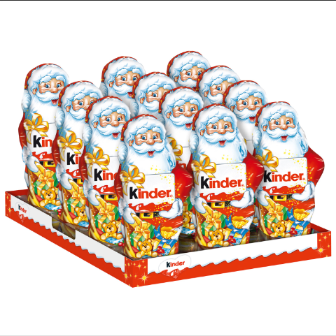 Коробка на 12 таких "фигурок". Я сильно не вникал в то, как называют Деда Мороза по - немецки, вроде Weinchatsmann, а как это переводится? Если знаете, напишите в комментариях! 