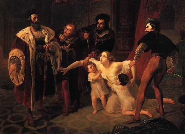 Карл Брюллов "Смерть Инессы де Кастро"