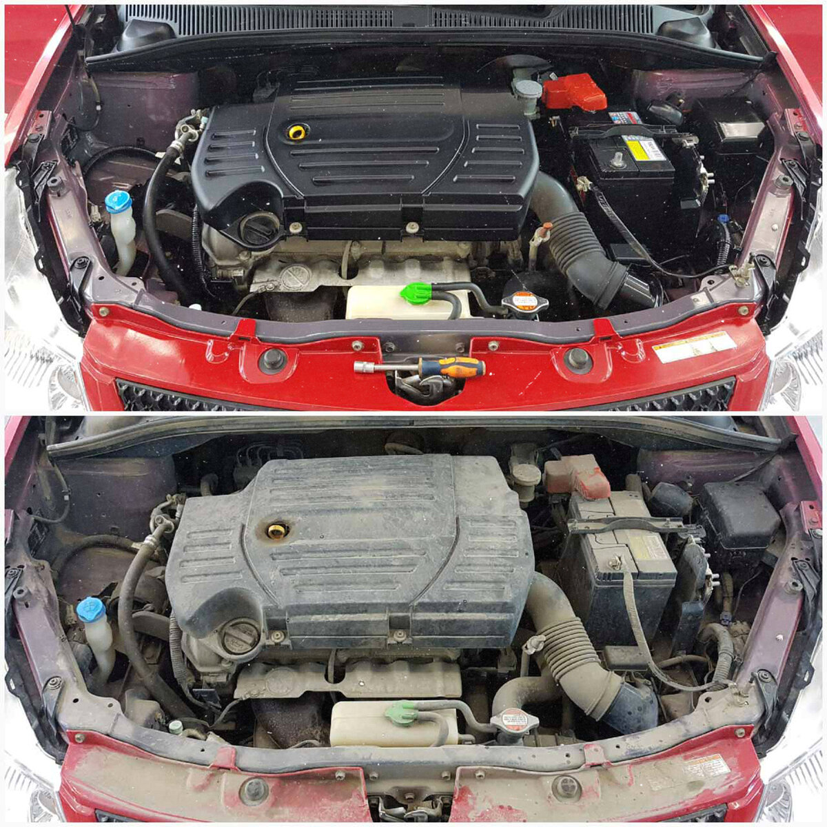 Фото взято из открытых источников. Фото до мытья и после