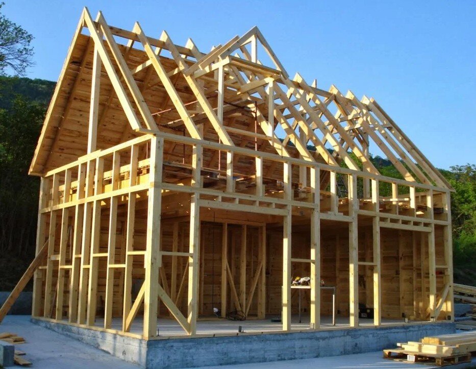 Каркасный дом. Фото автора