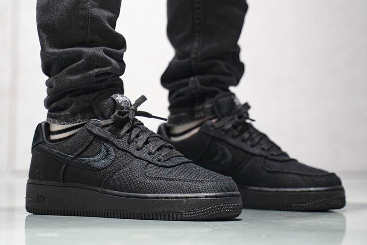 Stüssy x Nike Air Force 1 Low "Black"