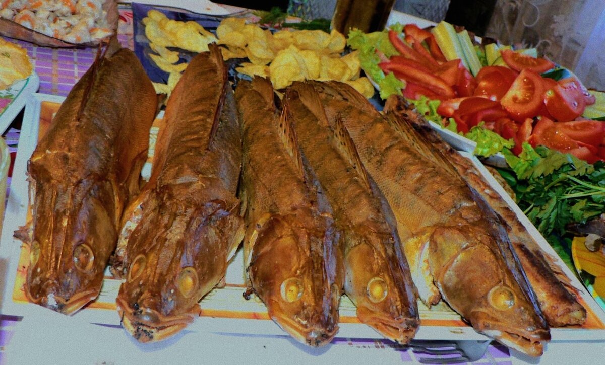 Готовая рыбка приготовленная на данной коптильне.