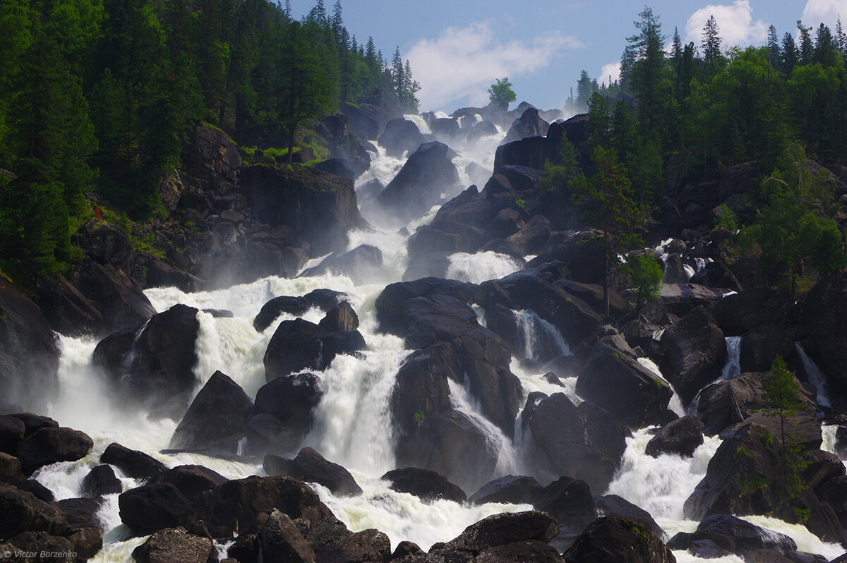 Чулышманская Долина водопад Учар