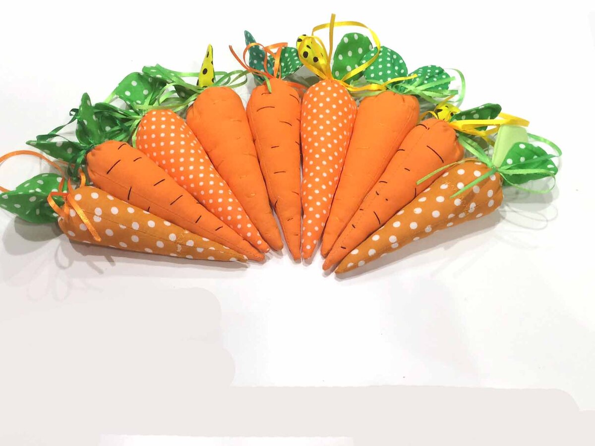 как сшить морковку из ткани