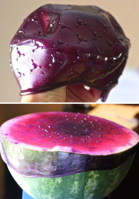 Многоразовые тянущиеся силиконовые крышки, которые позволят сохранить свежесть надрезанных фруктов, овощей и любых других продуктов питания, защитив их от засыхания. 