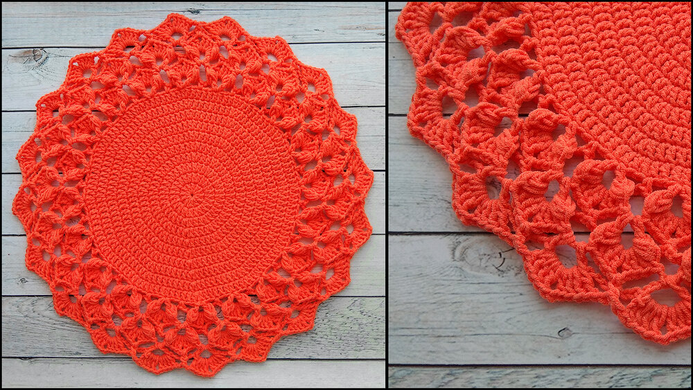 Сервировочная салфетка крючком