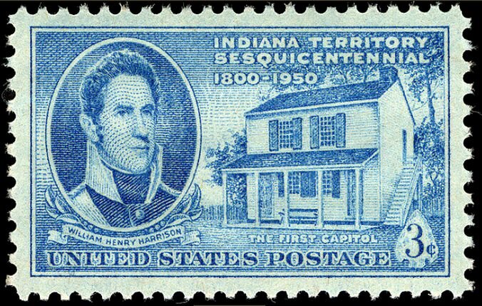 Марка в честь 150-летия штата Индиана. Источник: личная коллекция автора
