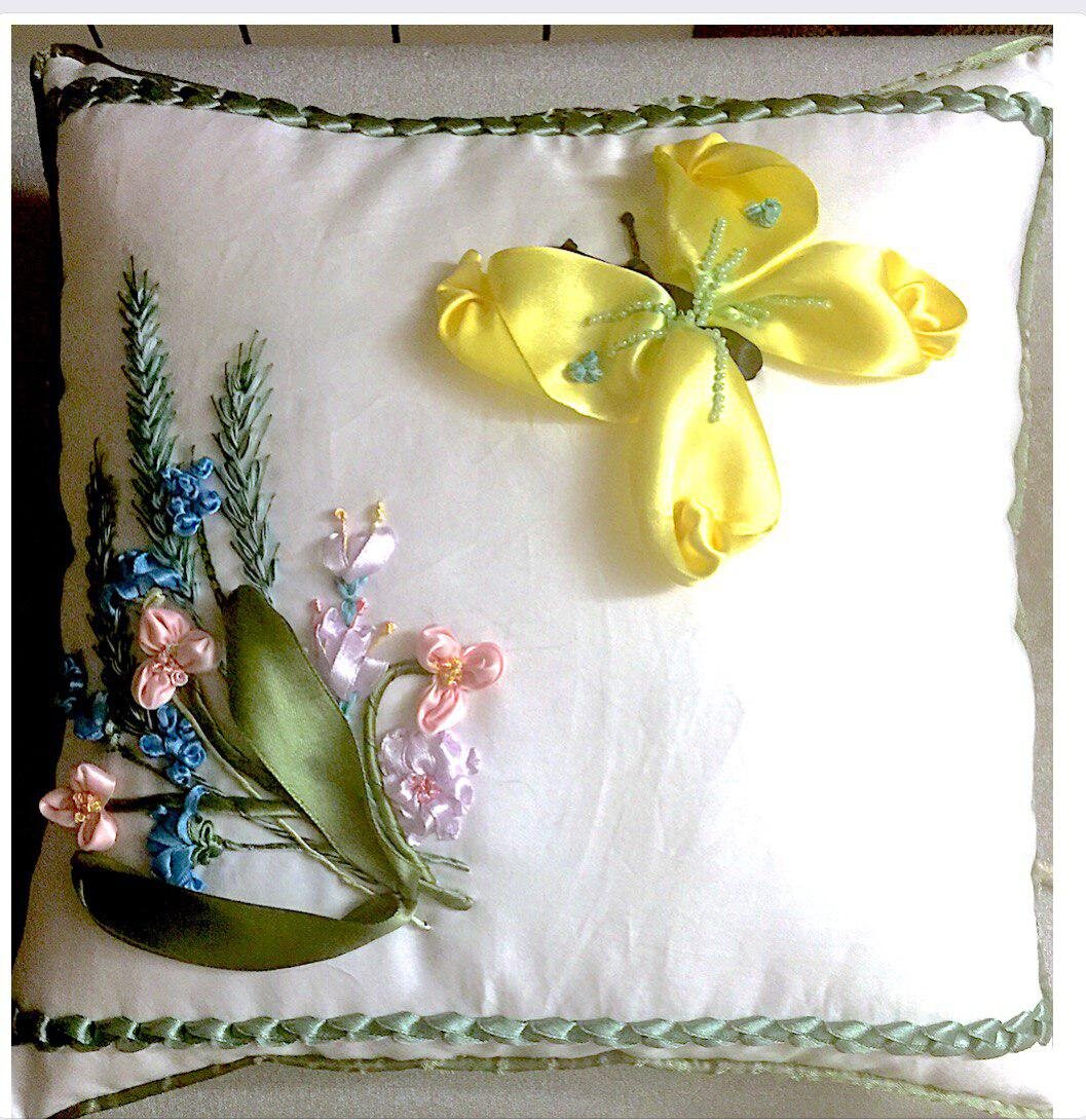 Панель подушки - Цветы - Саренке с венком