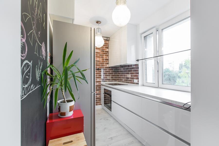 Квартира в стиле Лофт - Кирпич Москва BW 