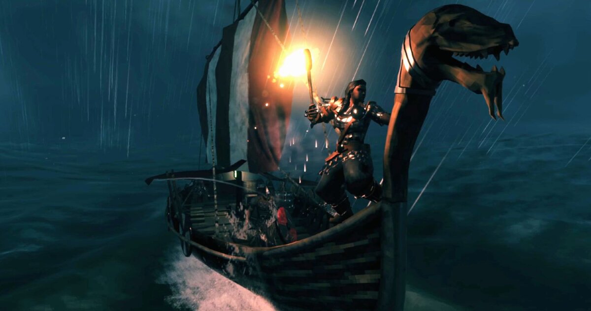 Драккар в Valheim
