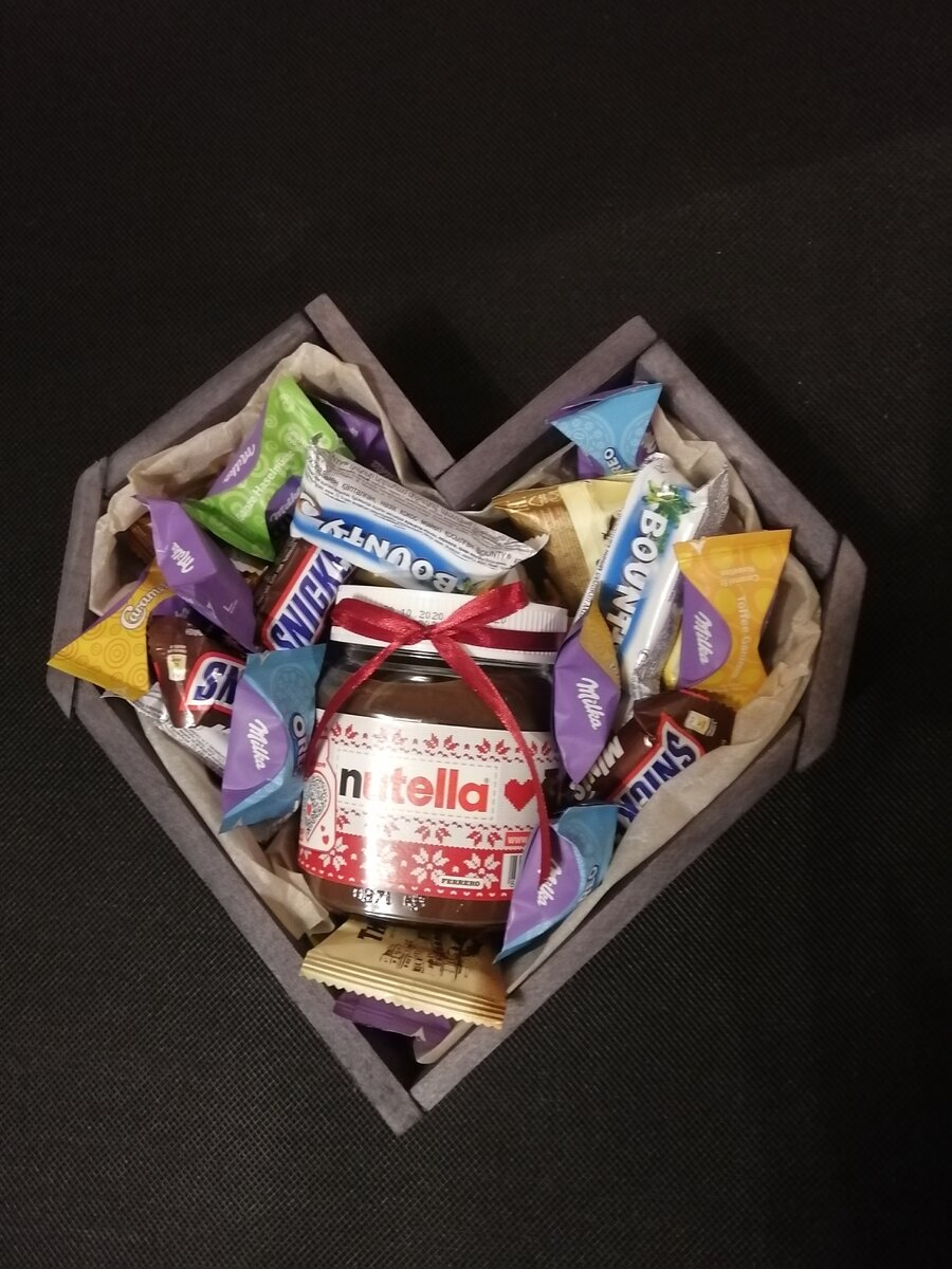 Собственно, уже готовый результат со сладостями. 