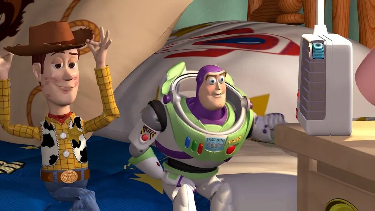 Кадр из мультфильма "История игрушек"