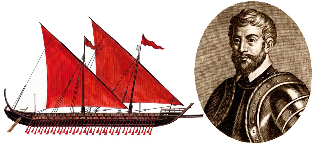 Капитан Роджер де Флор и его корабль