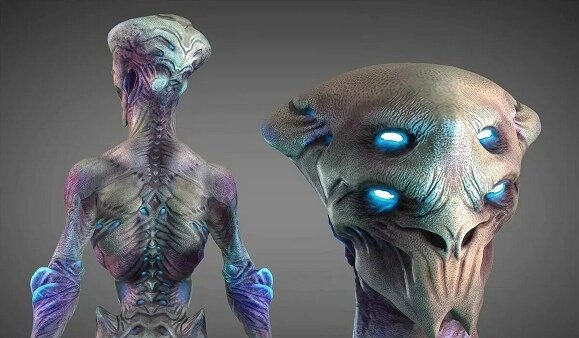 Инопланетянин с экзоскелетом. 