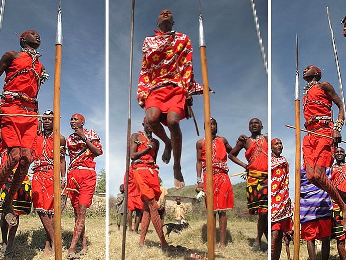 Подпрыгивать выше всех - честь и достоинство для масаев