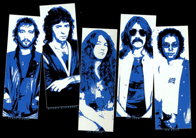"Золотой" состав DEEP PURPLE: Роджер Гловер, Ричи Блэкмор, Ян Гиллан, Джон Лорд, Ян Пейс.