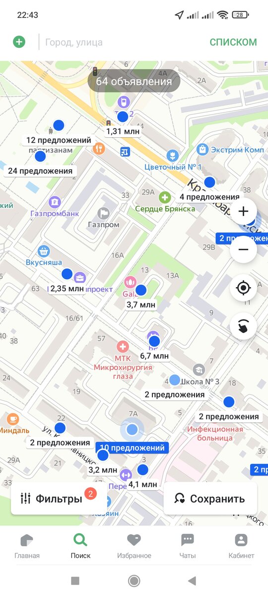 Сколько стоят квартиры в Советском районе Брянска