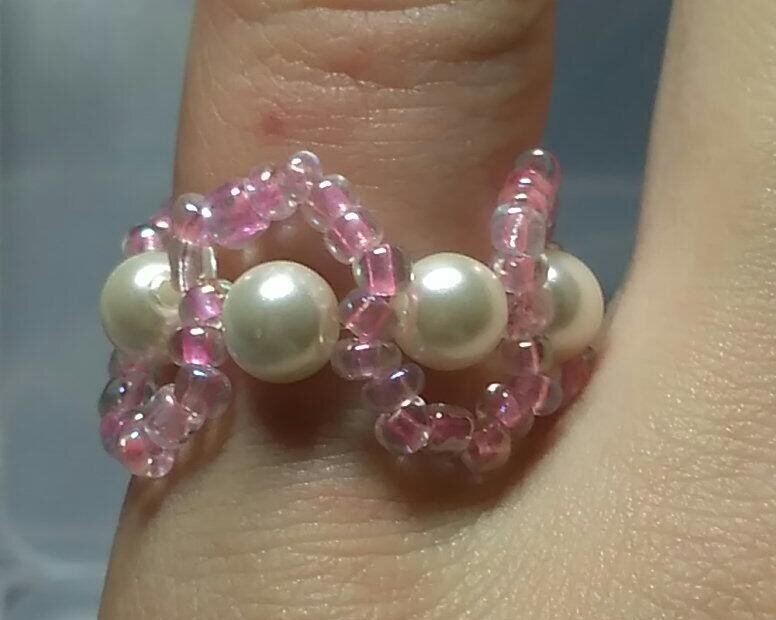 Кольцо русалки )) с жемчугом )