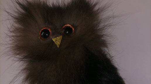 Сова-малютка своими руками из ниток и меха DIY | Little Owl DIY