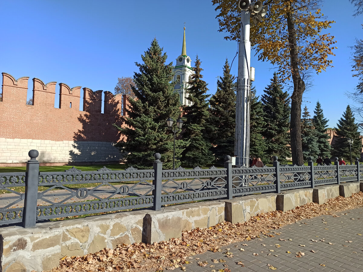 Фото автора. Литая ограда возле Тульского Кремля