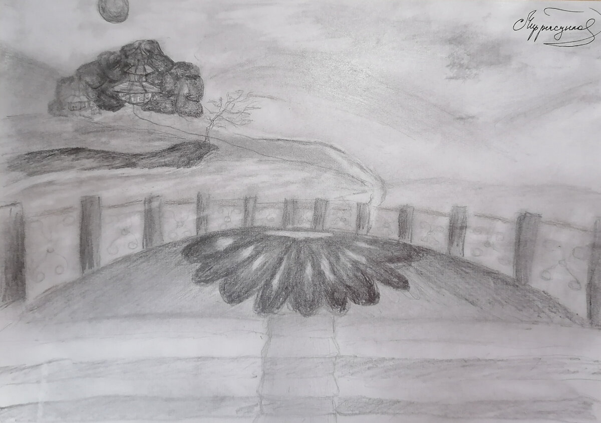 Рисунок карандашом|Горный храм#рисунок #рисование #красивый вид #храм #рисунок карандашом #карандаш  #вдохновение  #исскуство #тени #пейзаж  