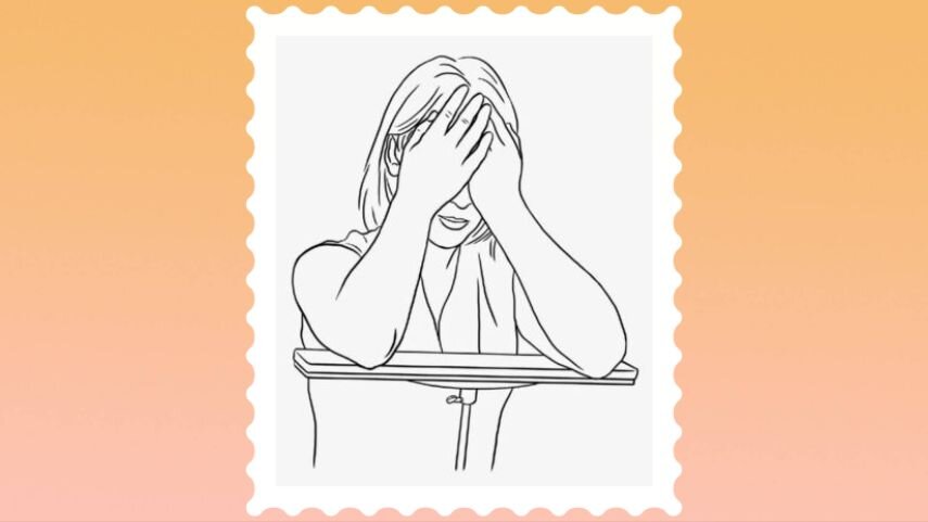 Сидя можно упереться локтями в  стол и положить расслабленную голову на основания ладоней // коллаж автора, изображение wpten.ru