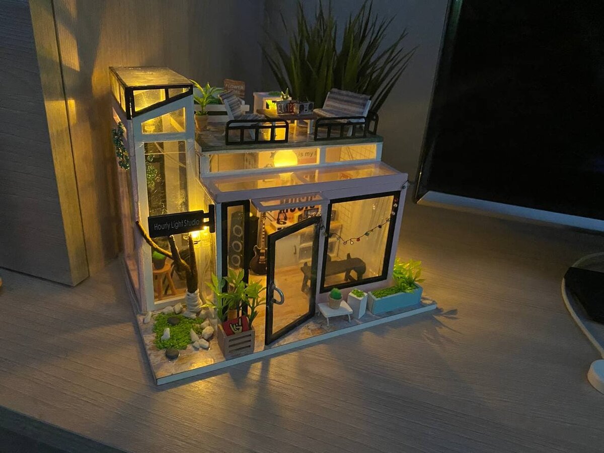 Данное хобби представляет собой сборку трехмерных моделей-миниатюр, в виде коробки-витрины представляющей какое-либо строение.