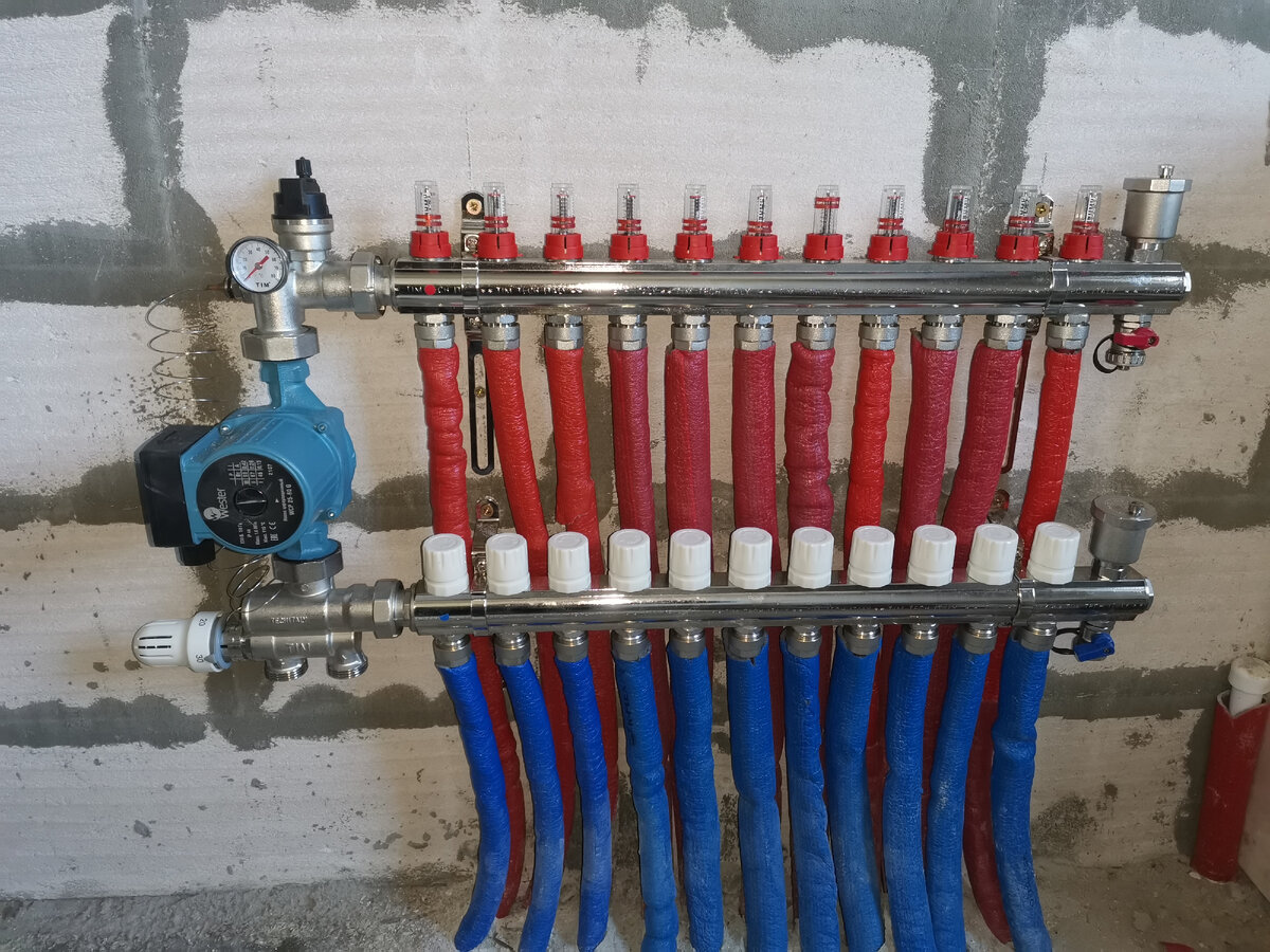 Каждый контур регулируется отдельно. Фото с другого объекта