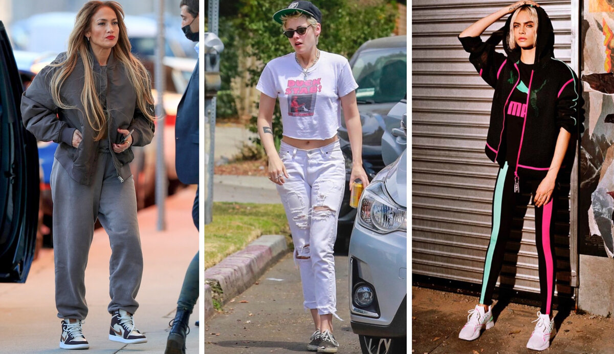    Дженнифер Лопес, Кристен Стюарт, Кара Делевинь, фото: Legion Media