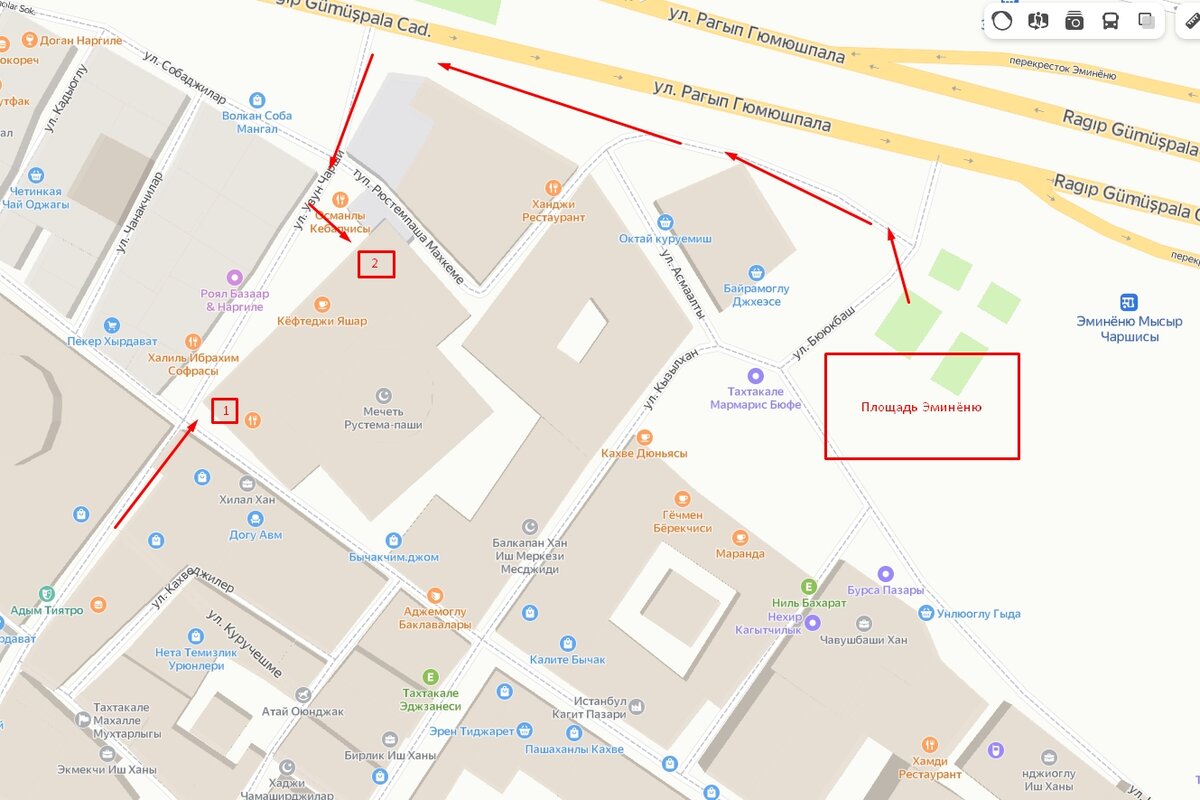 Карта-схема: как найти вход