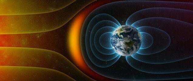 Магнитное поле Земли — щит от солнечной радиации. Источник: quora.com