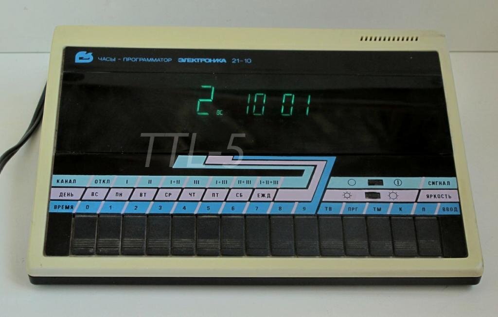 Схема часов электроника 21 10