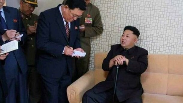 BBC
Ким Чен Ын с палочкой