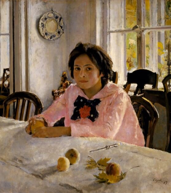 В. Серов, "Девочка с персиками", 1887