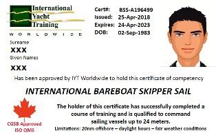 International Bareboat Skipper Sail