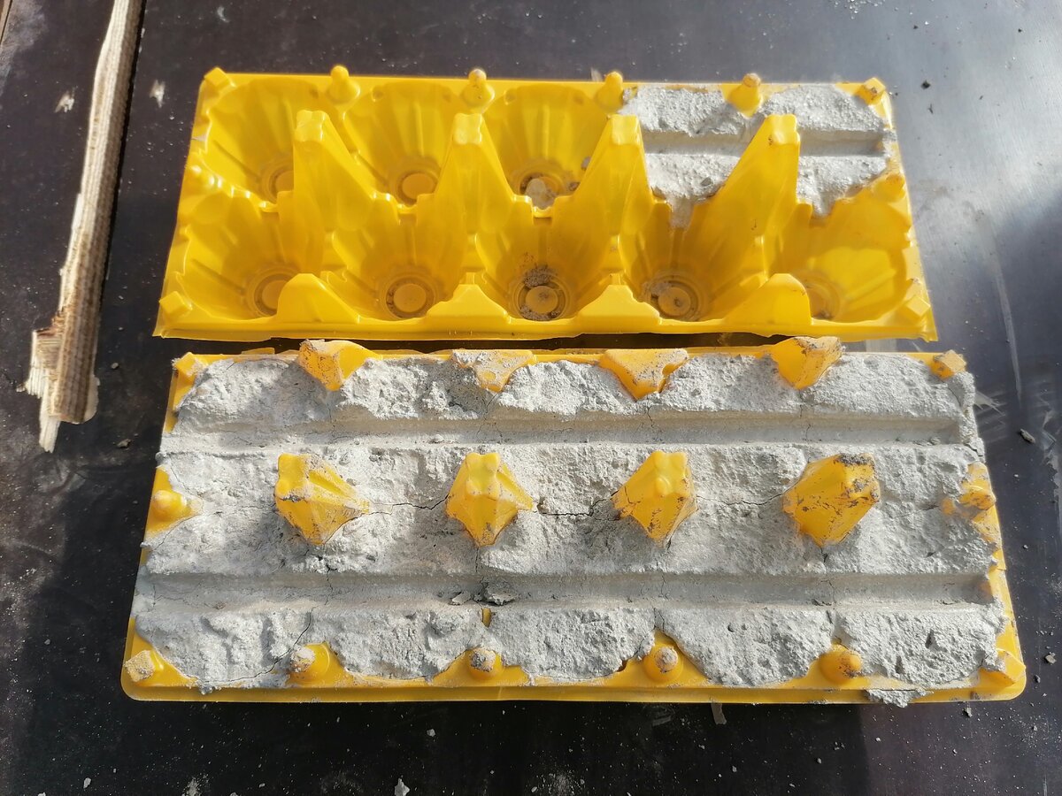 Изготовление бетонных фиксаторов для арматуры. Отливка в бесплатную пластиковую упаковку