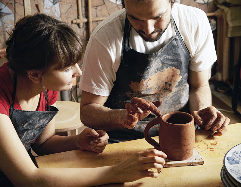 Слепите пару пивных стаканов для вечерних посиделок!