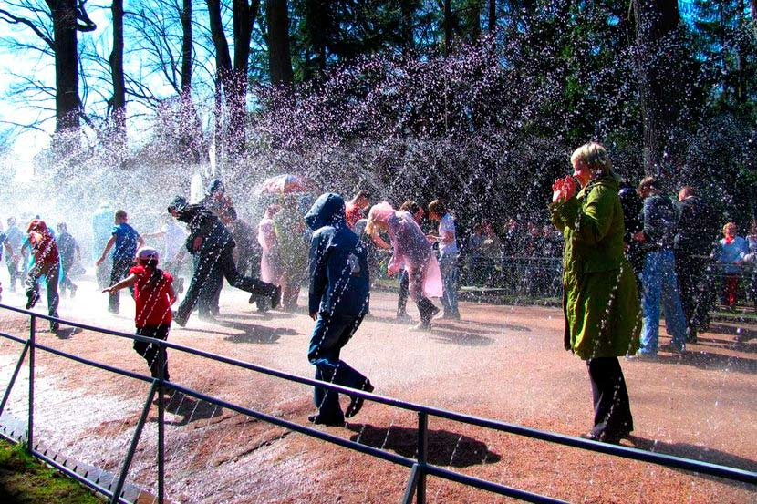 Водяная дорога. Фонтаны Петергофа фонтаны-шутихи. Петродворец фонтан шутиха. Петергоф Нижний парк шутихи. Фонтан шутиха водяная дорога в Петергофе.