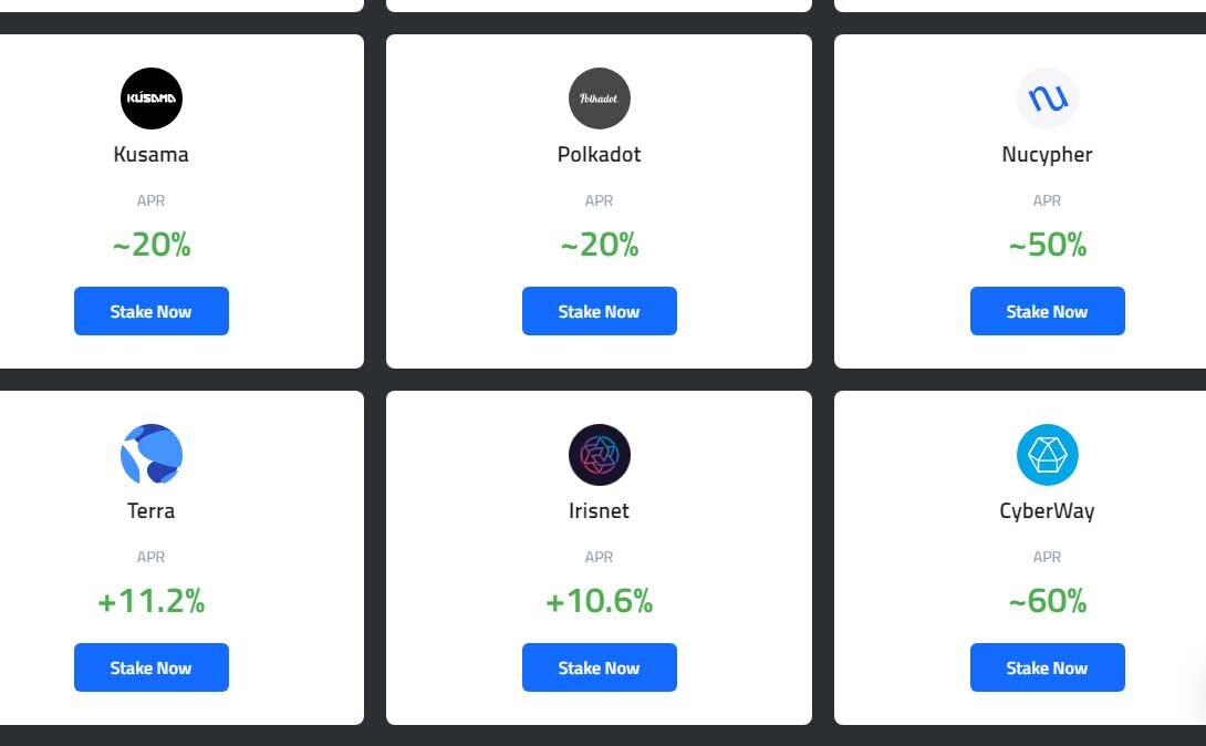 Стейкинг криптовалют. Доходы в блокчейн сети каждой компании разные. Мы усредняем вознаграждения и отправляем нашим клиентам. 
