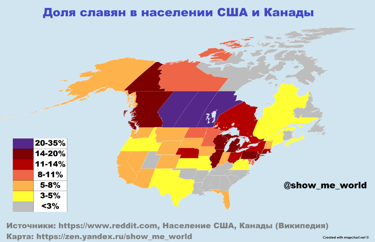 Население америки и канады