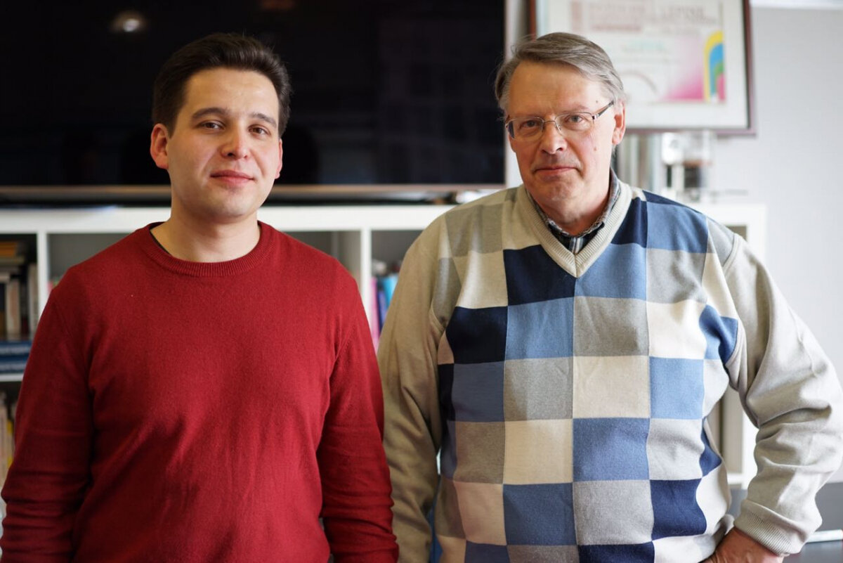 Слева - Пенджиев Эльман (руководитель отдела технологической модернизации и контроля качества ВМПАВТО) , Справа - Шабанов Александр Юрьевич (доцент Института Энергетики Санкт-Петербургского Политехнического  университета)